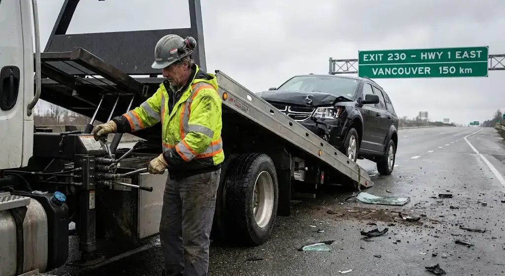 Vaughan accident recovery with proper scene management