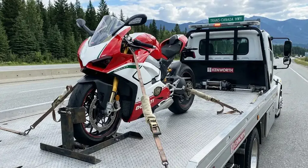 Vaughan motorcycle tow truck service