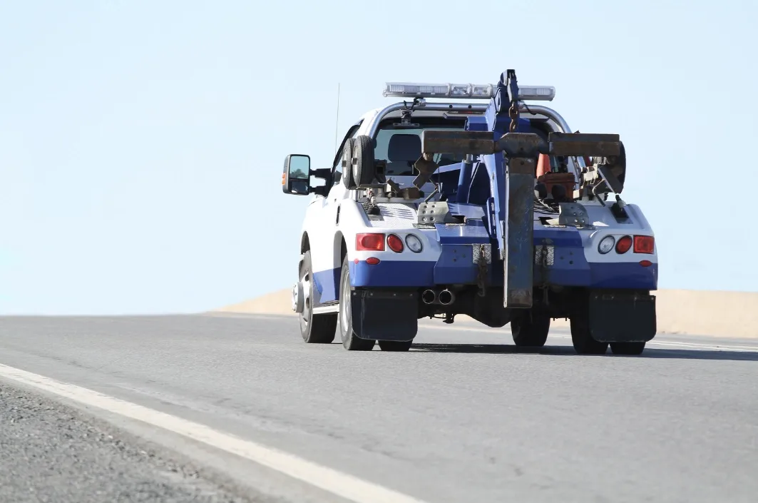 Vaughan wrecker tow truck on the roadside